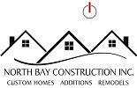 North Bay Construction logo with house icons.