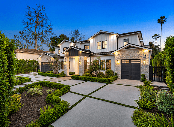 Two-story house with garage
